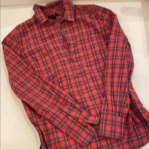 J Crew women’s plaid popover